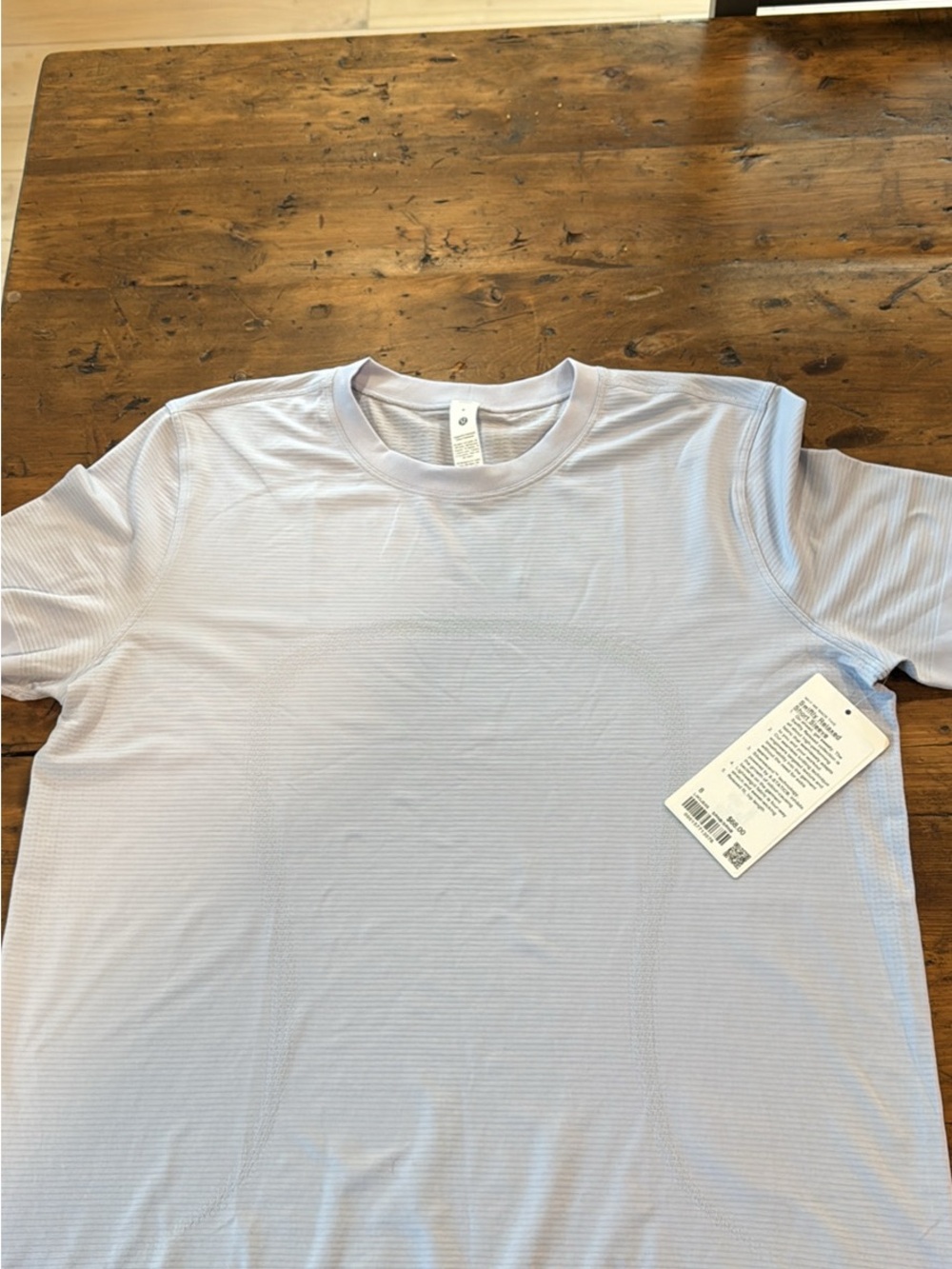 lululemon athletica Swiftly Relaxed Short Sleeve Sweater in Serene Blue Size 8
